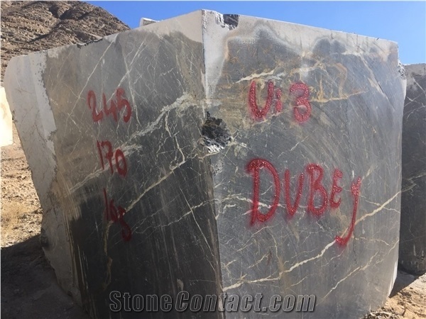 Golden Black Marble Block, Iran Black Marble