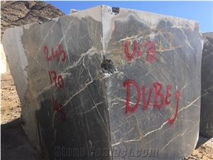 Golden Black Marble Block, Iran Black Marble