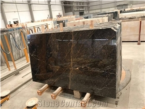 Golden Black Marble Block, Iran Black Marble