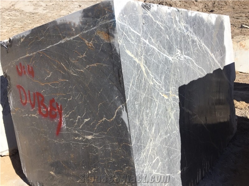 Golden Black Marble Block, Iran Black Marble