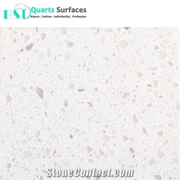 Engineered White Cheap Quartz Stone Commercial Counters