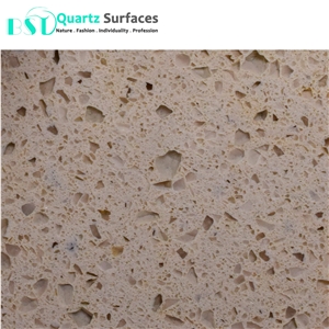 Foshan Yellow Engineered Quartz Stone Slab