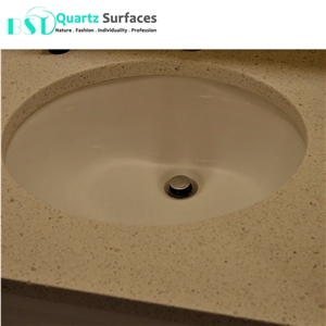 Foshan Yellow Engineered Quartz Stone Slab