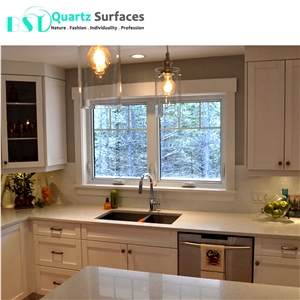 Foshan Yellow Engineered Quartz Stone Slab