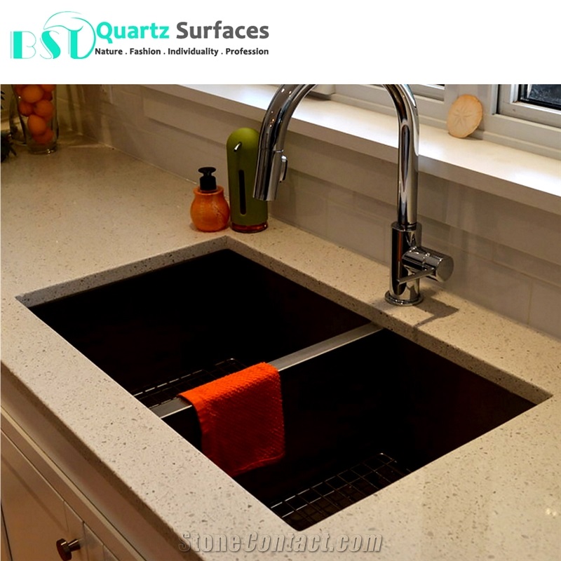 Foshan Yellow Engineered Quartz Stone Slab