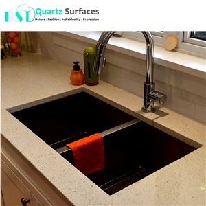 Foshan Yellow Engineered Quartz Stone Slab