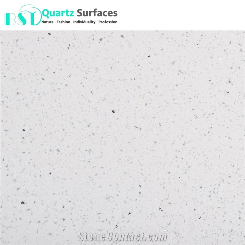 White Star Artificial Quartz Stone for Floor Tile