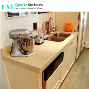 Yellow Venus Faux Quartz Stone Countertop