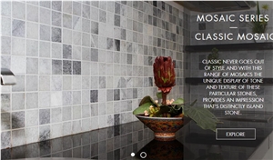 Glass Mosaic Kitchen Backsplash Wall