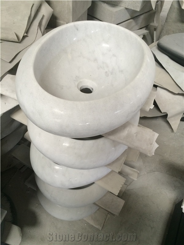 Marble Vessel Wash Basin Resin Sink