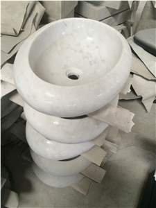Marble Vessel Wash Basin Resin Sink