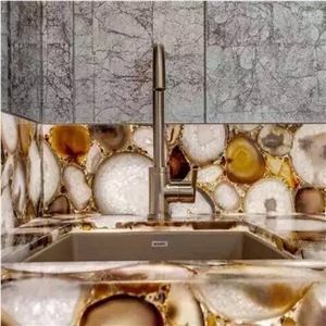 Back Light Grey Natural Gemstone Sample,Gray Grey Semiprecious Agate