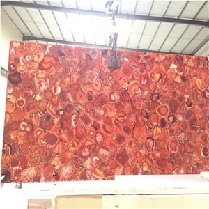 Backlit Luxurious Red Semiprecious Stone Floor,Red Semi Precious Stone