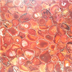 Backlit Luxurious Red Semiprecious Stone Floor,Red Semi Precious Stone