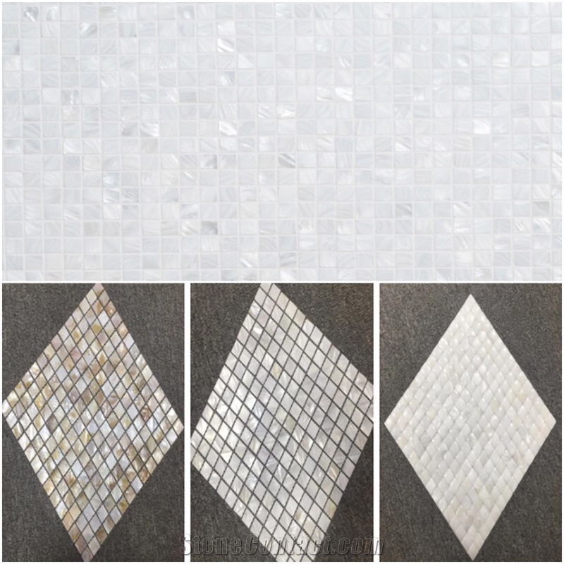 Luxury White Mother Of Pearl Stone Sea Shell Mosaic Tile,Mother Pearl Mosaic Tiles
