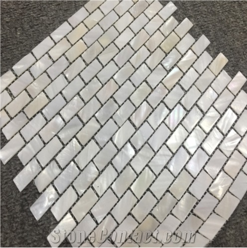 Luxury White Mother Of Pearl Stone Sea Shell Mosaic Tile,Mother Pearl Mosaic Tiles