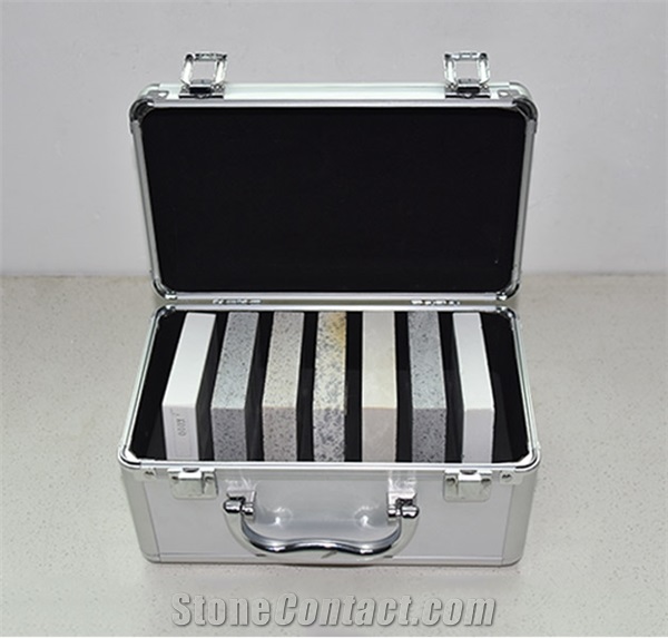 Aluminum Box For Quartz Marble Sample With Handle