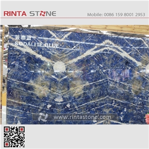 Azul Diva Blue Granite Glossy Sodalite Sapphire Laminated Bolivian