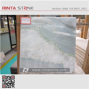 Green Emerald Onyx Valley Blue White Gangsaw Slabs Green Emerald Onyx Valley Blue White Gangsaw Slabs