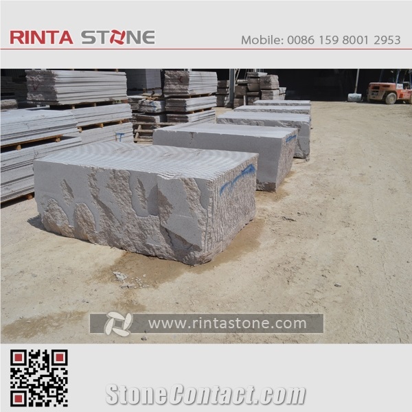 Marry Red Granite Rosa Spring Natural / Buff Stone Blocks Quarry