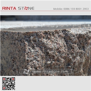 Marry Red Granite Rosa Spring Natural / Buff Stone Blocks Quarry