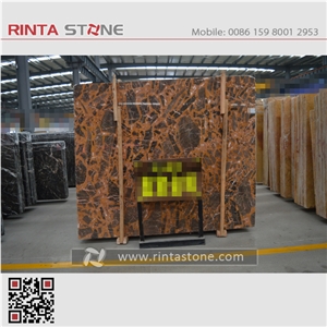 Royal Emperador Marble Yellow Golden King Portoro Gold Gangsaw Slabs
