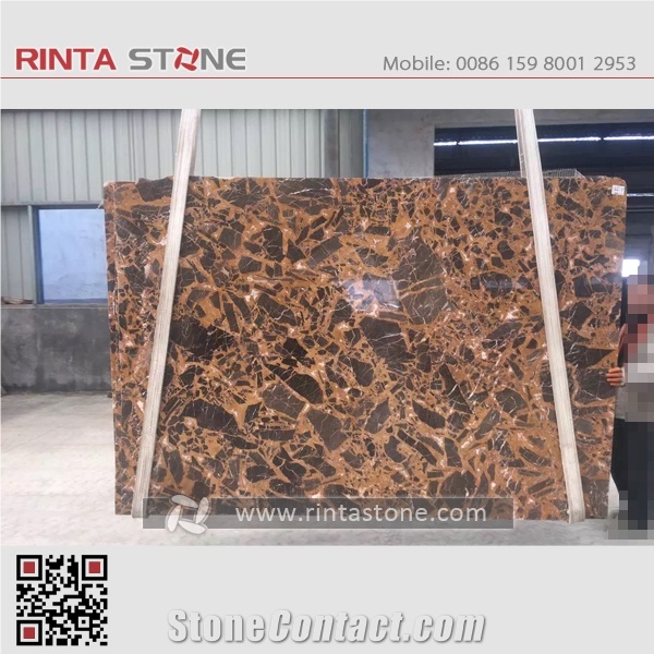Royal Emperador Marble Yellow Golden King Portoro Gold Gangsaw Slabs