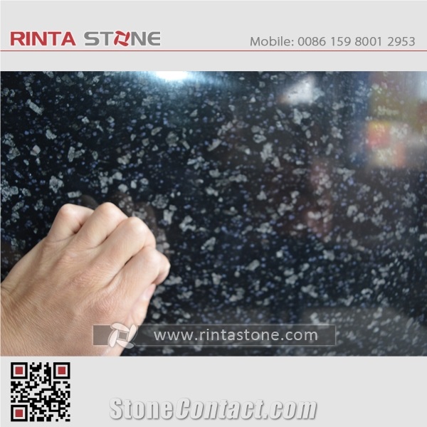 Vatas Shining Granite Blue Galaxy Star Black Slabs