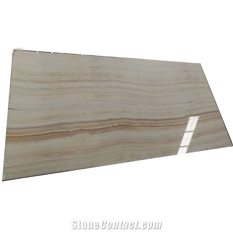 China Factory Price Vein Cut Translucent White Tiger Onyx