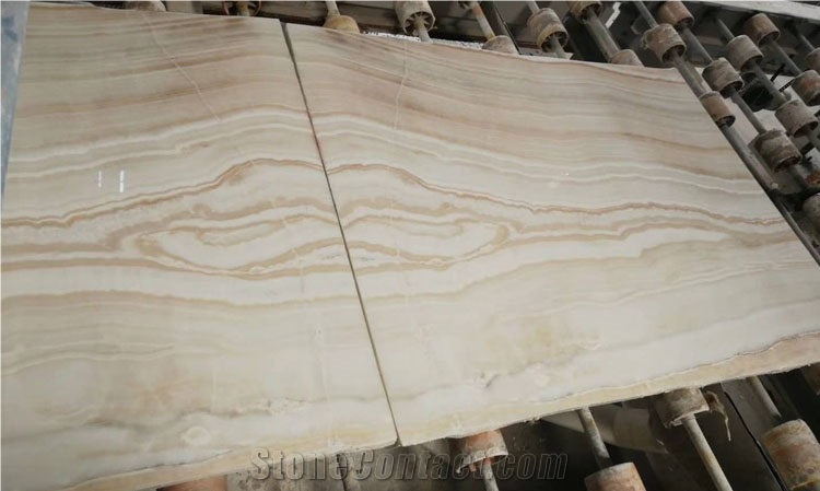China Factory Price Vein Cut Translucent White Tiger Onyx