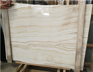 China Factory Price Vein Cut Translucent White Tiger Onyx