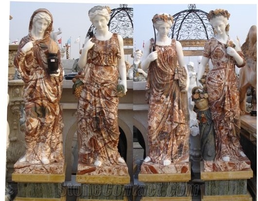 Four Season Statue Sculpture Western Statues Sculpture Garden Statue