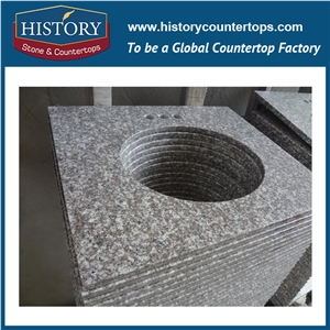 Bathroom Double Sink Granite Vanity Top