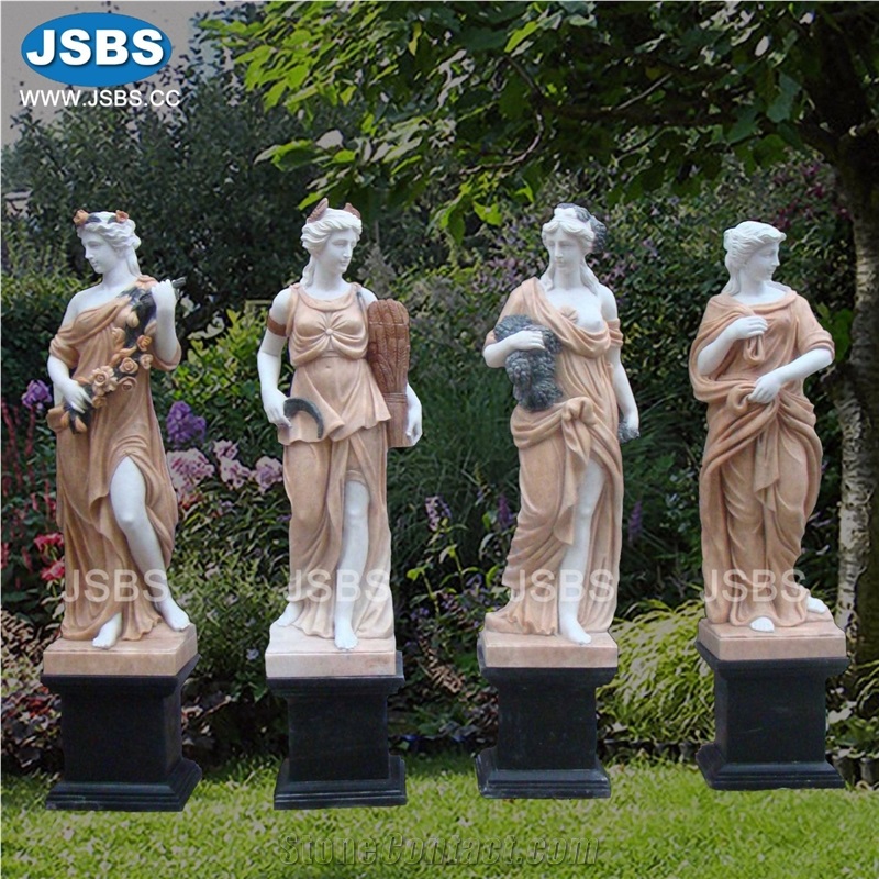 Garden 4 Season Girl Statue Four Season Sculpture Design