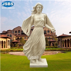 Natural Stone Carved Garden Marble Girl Statue Sculpture Natural Stone Carved Garden Marble Girl Statue Sculpture