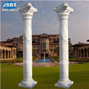 Stone Carved Roman Sculptured Column Pillars