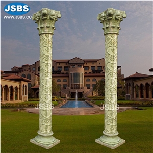 Stone Carved Roman Sculptured Column Pillars