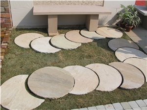 Grey Sandstone Cobbles, Courtyard Road Pavers