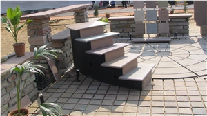 Grey Sandstone Cobbles, Courtyard Road Pavers
