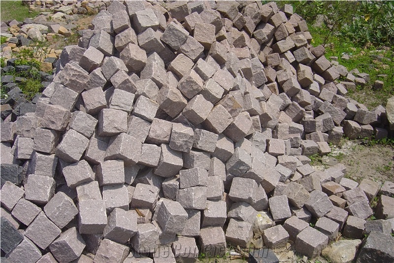 Grey Sandstone Cobbles, Courtyard Road Pavers