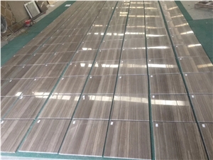 Chinese Eramosa Marble Coffee Wood Vein Dark Wood Brown Marble Tiles