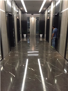 Popular Pietra Grey Honed Brown Marble Slabs