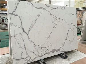 Bianco Calacatta Artificial Stone for Wall and Floor Tile