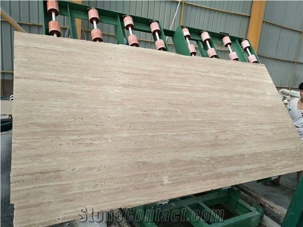 Cream Travertine for Exterial Wall and Floor Covering/Tiles