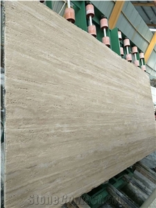 Cream Travertine for Exterial Wall and Floor Covering/Tiles
