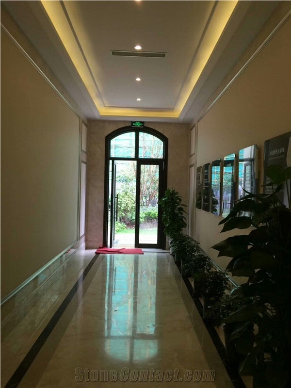 Crema Marfil Sierra Puerta Marble for Interial Wall and Floor Tile