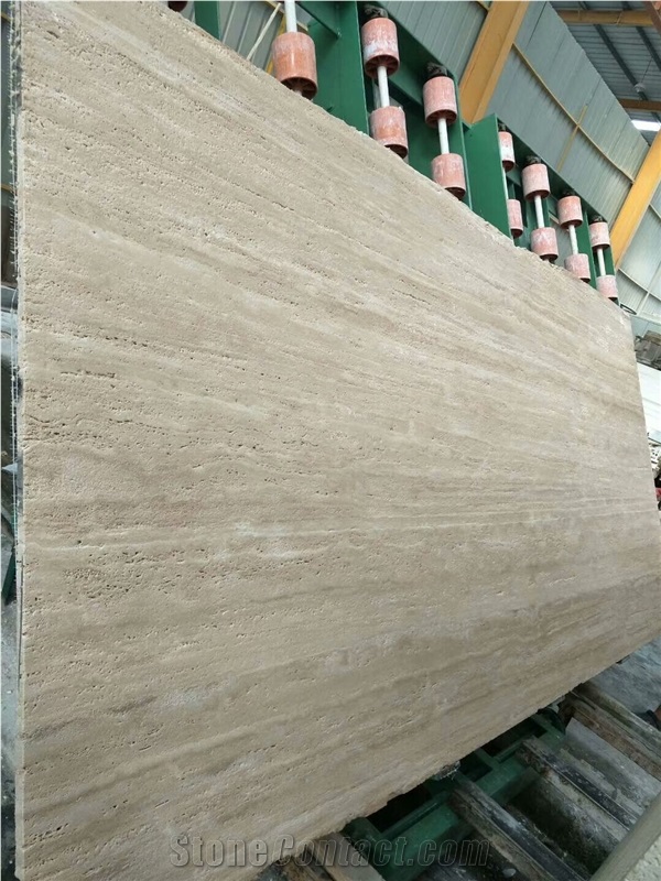 Florence Beige Travertine Bruched Antique Surface for Wall Tile