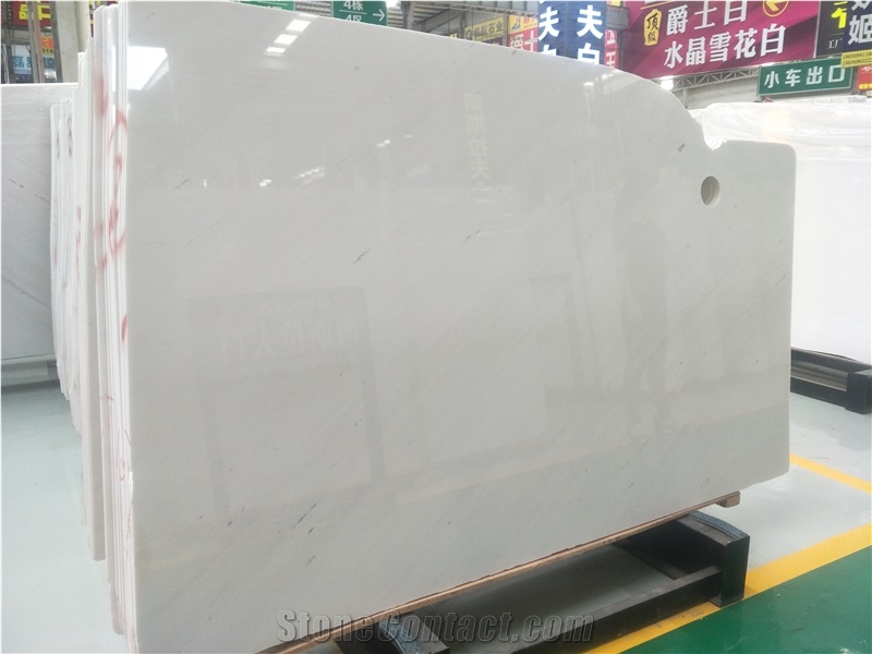 Greece Polaris White Marble for Interial Wall and Floor Covering/Tiles