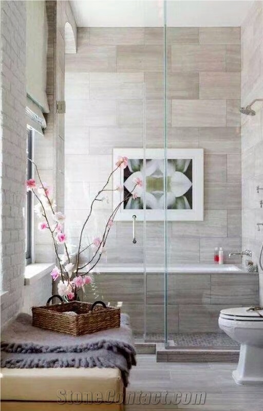 Guizhou White Wooden Marble for Wall and Floor Covering Own Quarry