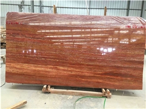 Iran Red Travertine for Interial and Exterial Wall and Floor Covering